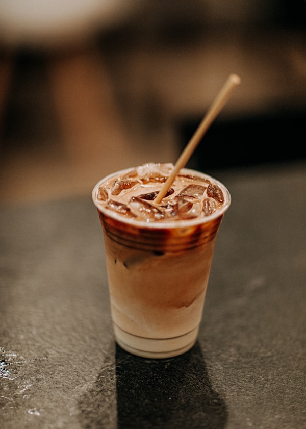 Iced chocolate coffee